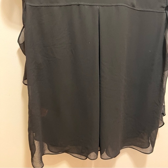 Addition Elle Love & Legend Black Sheer Chiffon Sleeveless Blouse Size 20 - Picture 11 of 15